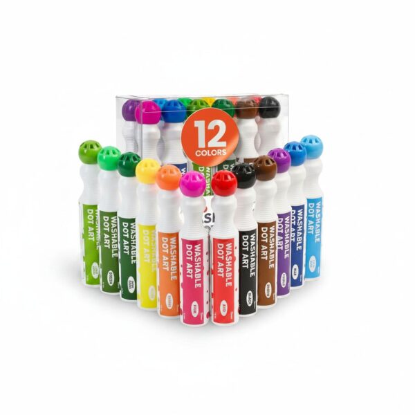 Dot Marker 12Colors Paper Pack #Dm12P
