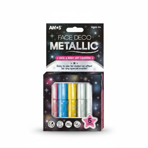face deco metallic 5 colors#AMOS-3727