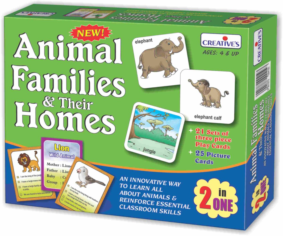 8901870000034 Animal Families & Their Homes -2 In One Game #1016/1