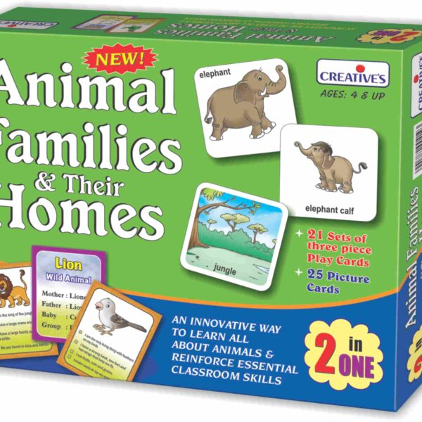 Animal Families & Their Homes -2 In One Game #1016/1