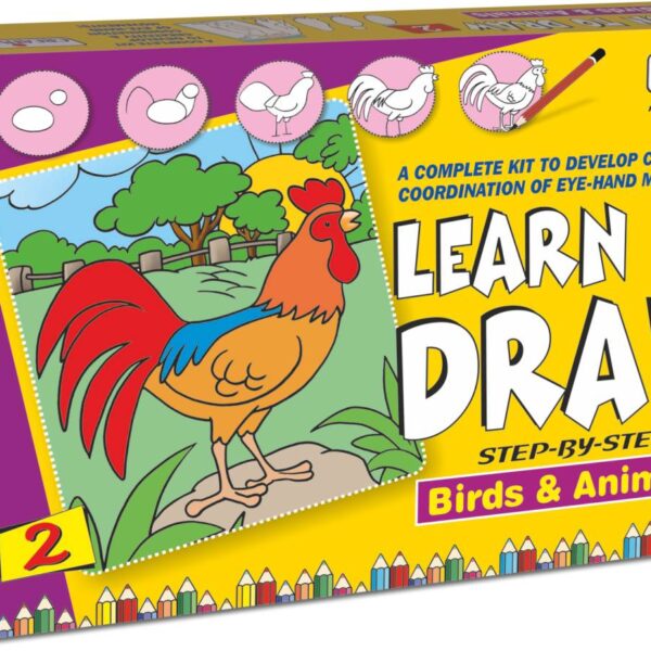 Learn To Draw-Birds & Animals 12Pcs #1039
