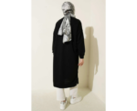 Wide Fit Black Long Basic Tunic - Image 