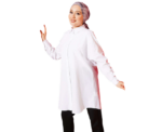 White Oversized Plain Shirt - Image 