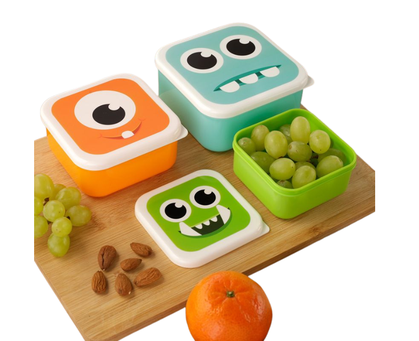 9 Monster Kids Lunch Box Set - Image 1