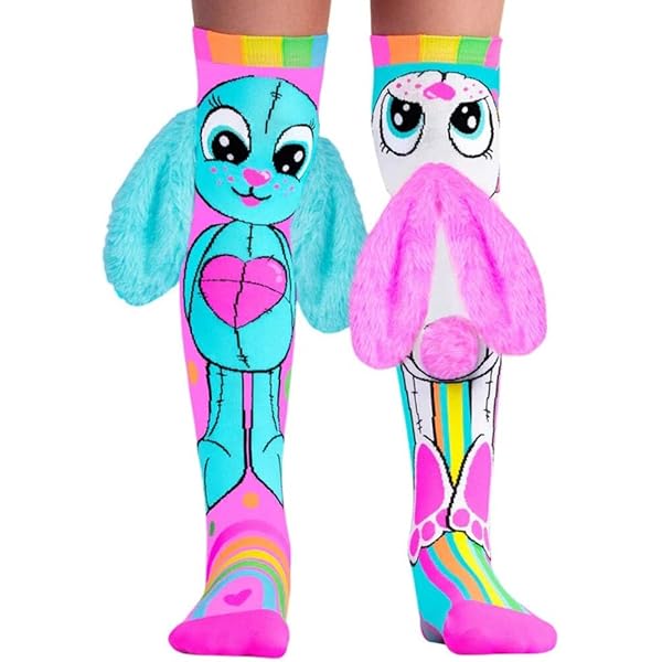 Rainbow Bunny Socks Kids & Adults Age 6-99#MM219
