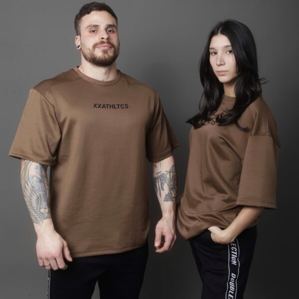 XXATHLTCS Oversized Fit Tee - Brown