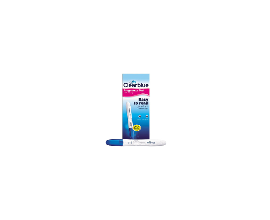 965 Fast & Easy Pregnancy Test with 2-Minute Results Clearblue - Image 1