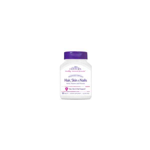 Hair Skin & Nails Advanced Formula Herbs Vitamins and Minerals 50 Tablets