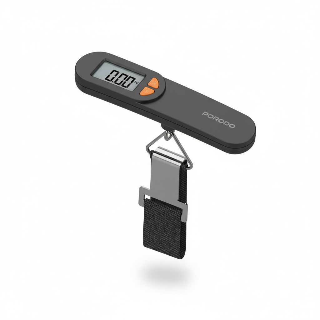 9904781941068-4 Lifestyle Accuscale High-Precision Luggage Scale - Black#PDLFST205BK