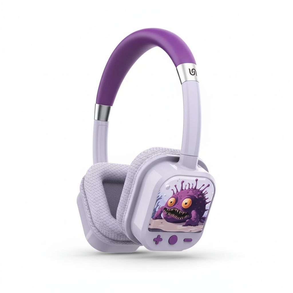 9904781959742-2 SOUNDTEC YOTOWAVE KIDS WIRELESS HEADPHONE -PURPLE#PDSTC303PUR