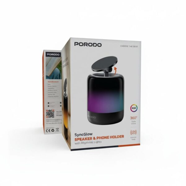 2 In 1 Car Phone Holder With Speaker - Black#PDCPHQ28BK