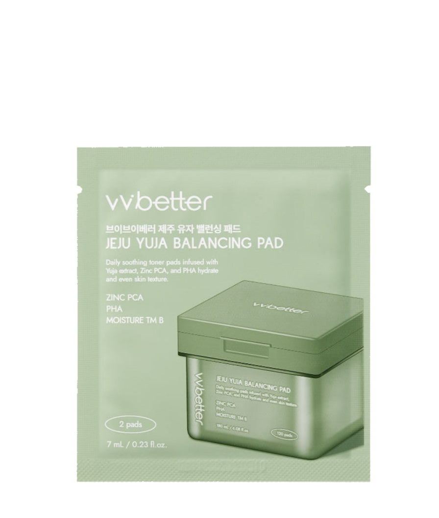 9b4oif6s10 vvbetter Jeju Yuja Balancing Pad, Vitamin C Exfoliating Toner Pad, 1 Pad