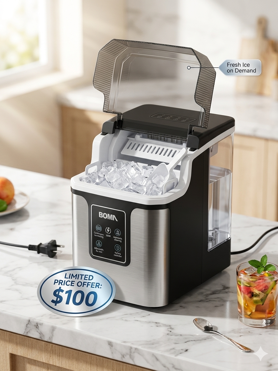 A046BC65-6CA2-4CD0-9C3E-5F1439C9FE28 Ice maker Boma 1.5 litre