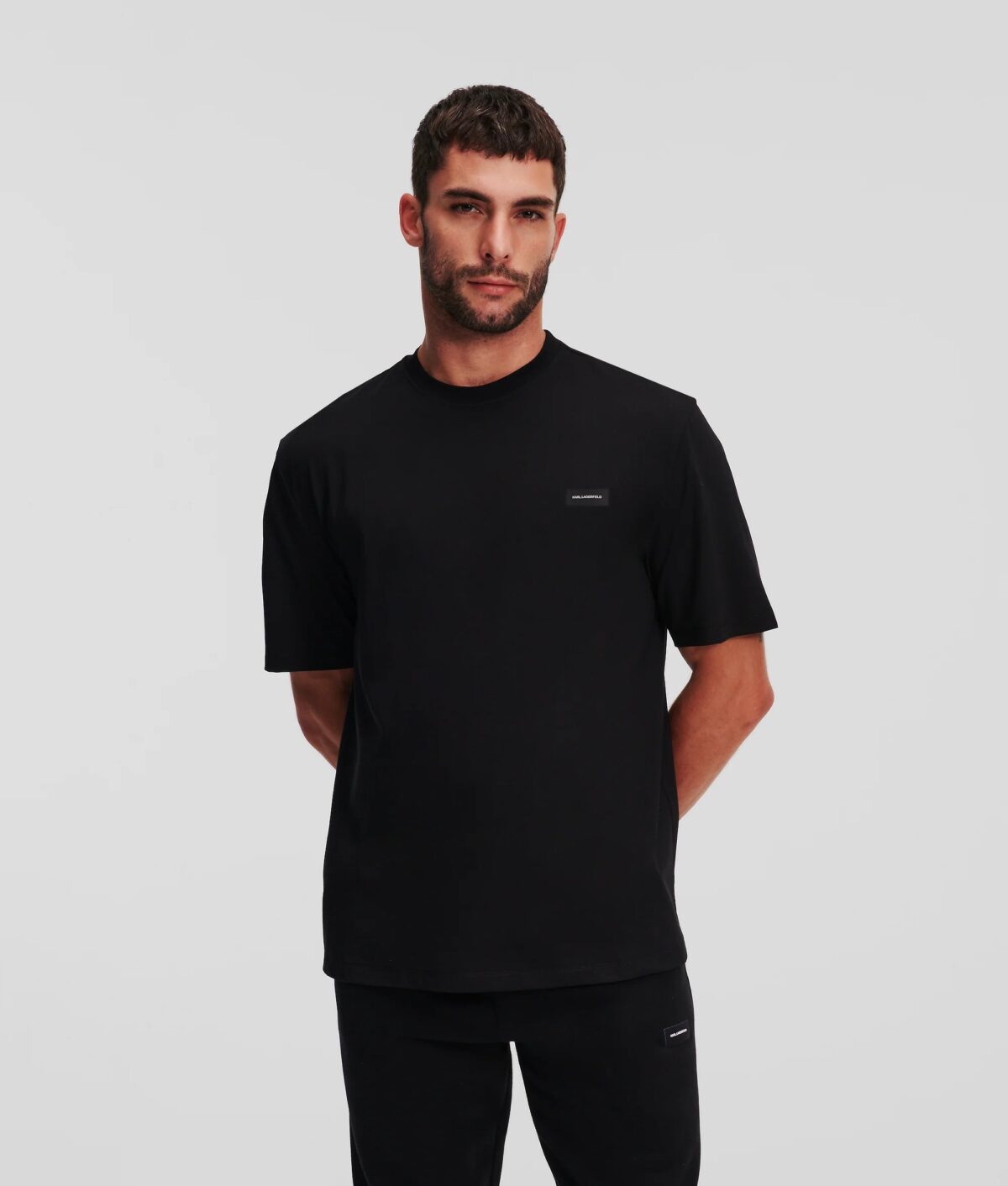 A1M44013999_1_1184e901-a59a-40e9-925f-7334af339b43 Karl Lagerfeld - Black Loungewear T-shirt
