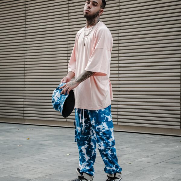 Tie-Dye Sweatpants - Petrol Blue