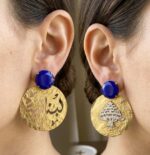 18-Carat Gold Plated Lebanon Earrings - Image 