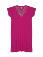 Short Embroidered Summer Abaya - Image 