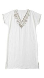 Short Embroidered Summer Abaya - Image 