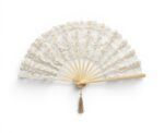 Intricate Lace Folding Hand Fan - Image 