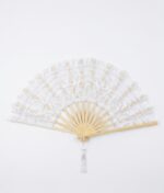 Intricate Lace Folding Hand Fan - Image 