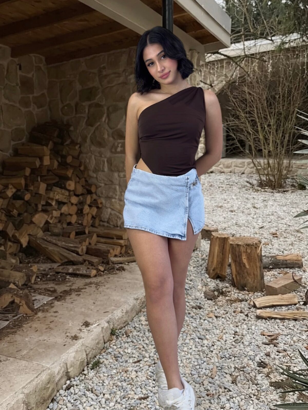 Denim Skort