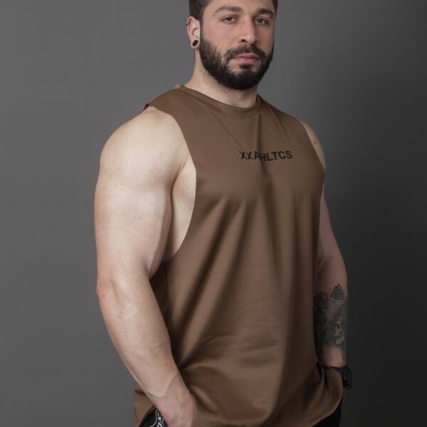 XXATHLTCS Oversized Fit Tank Top - Brown