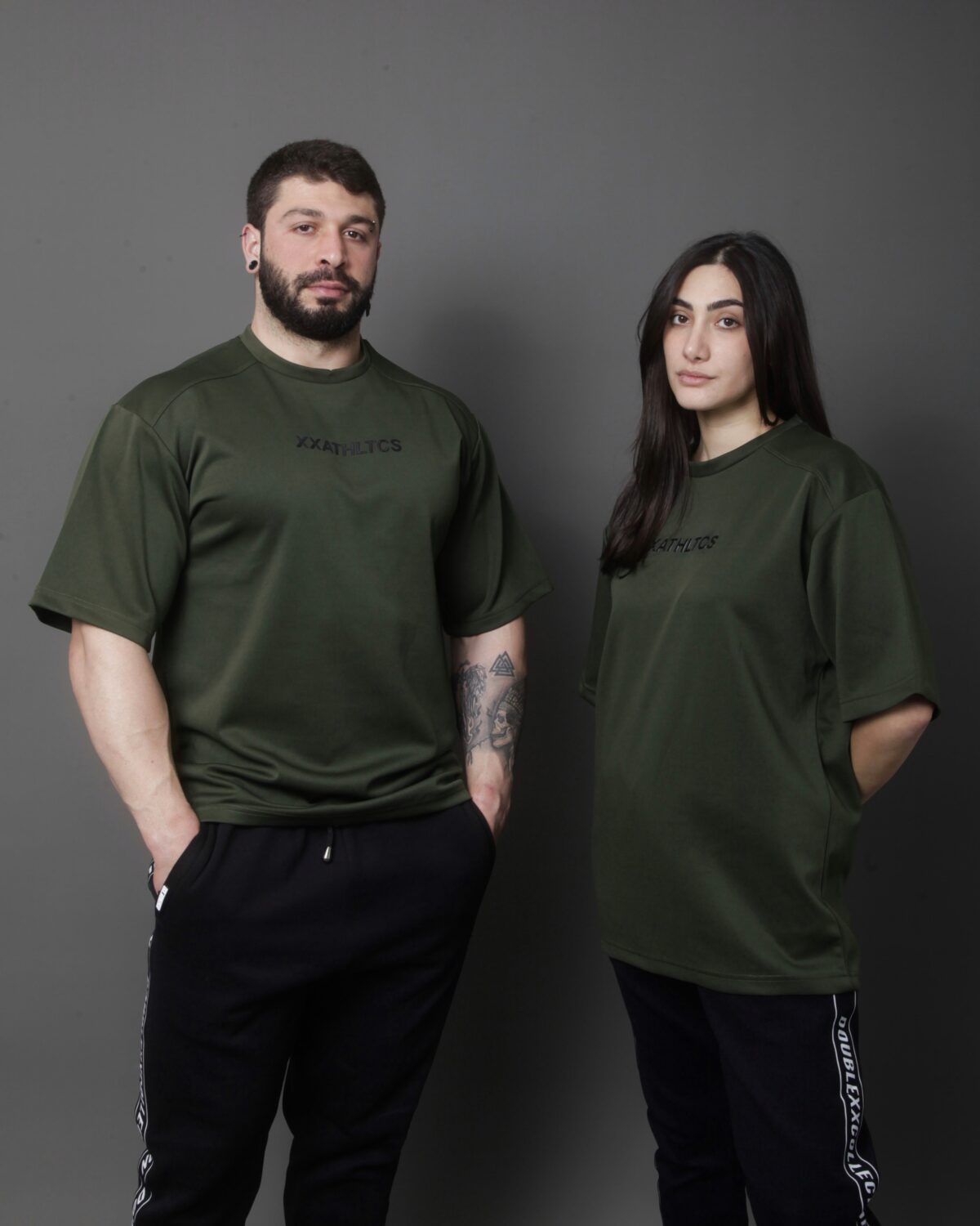 BDA97381-EC66-463C-B90C-05A4B2511774 XXATHLTCS Oversized Fit Tee - Army Green