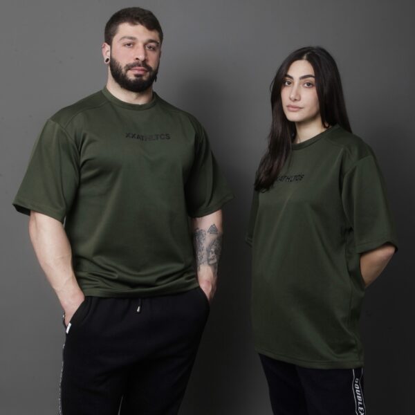 XXATHLTCS Oversized Fit Tee - Army Green