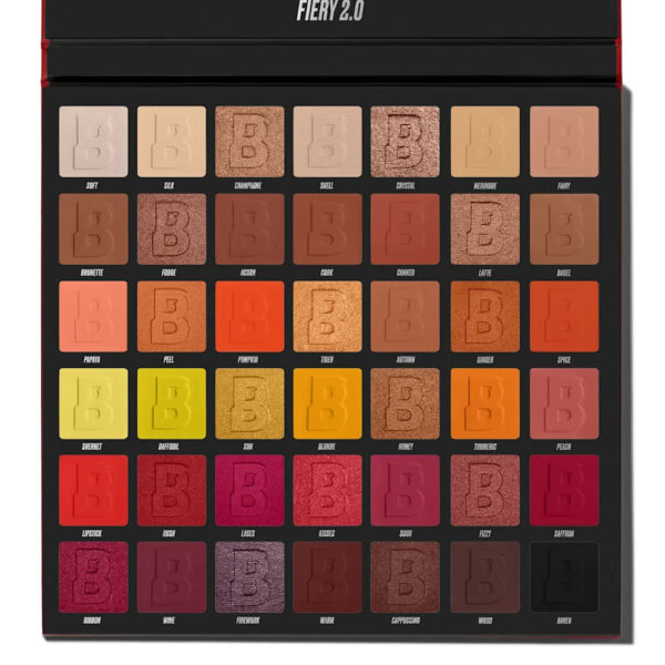By BEAUTY BAY FIERY2.0 42 COLOUR EYESHADOW PALETTE