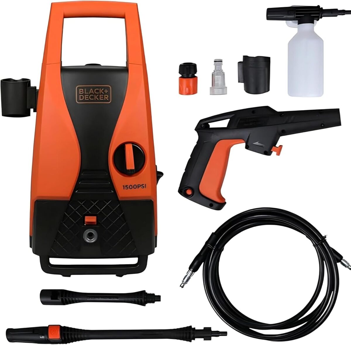 BLACK_DECKERPressureWasher_1400W_105Bar BLACK+DECKER Pressure Washer, 105 Bar