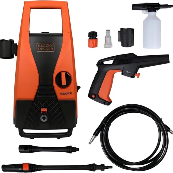 BLACK+DECKER Pressure Washer, 105 Bar