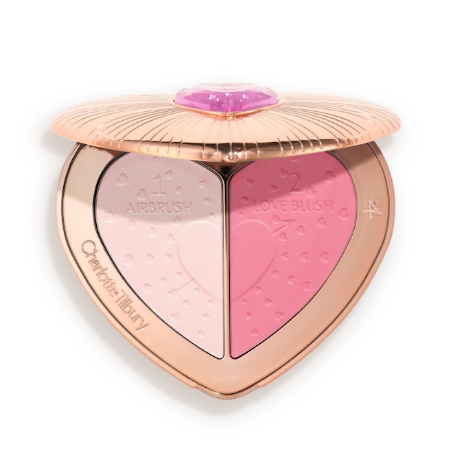 BeautySoulmate-FlawlessPink-Open CHARLOTTE TILBURY BEAUTY SOULMATES FACE PALETTE BLUSH (flawless pink)