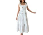 Boho Floral Midi Dress - Image 