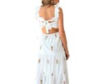 Boho Floral Midi Dress - Image 