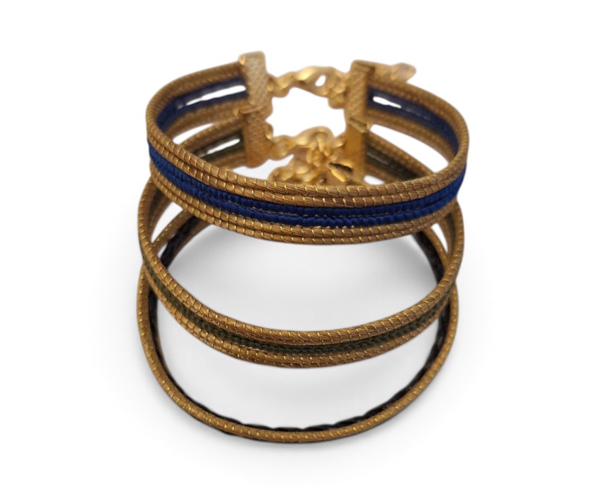 Bracelets-AA-PUL-002-1.jpg Multicolor Capim Dourado Bracelet Set - Image 1