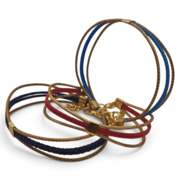 Golden Straw Woven Bracelet