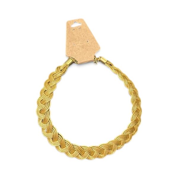 Braided Capim Dourado Necklace, Gold