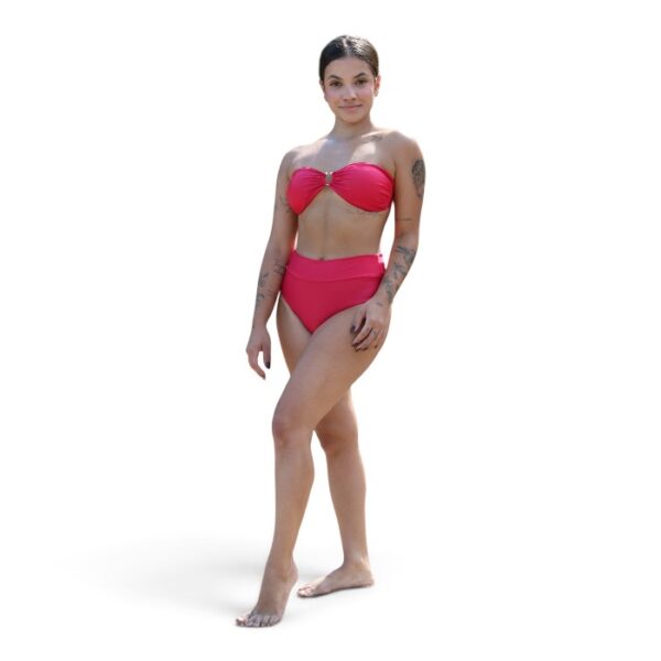 Shimmer Bikini, Navy Red Silver