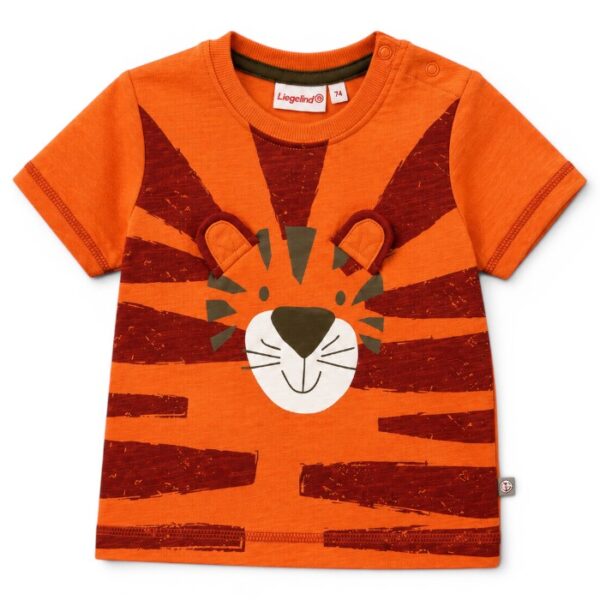 Orange Tiger Print Baby Tee