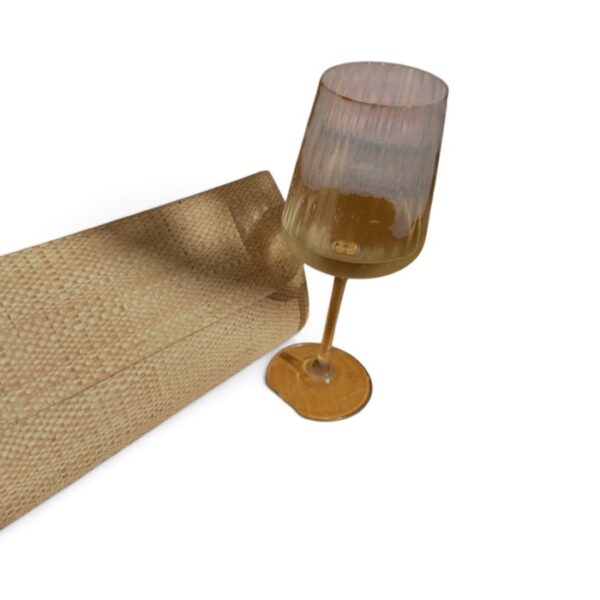 Straw Clutch, Light Beige