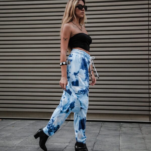 Tie-Dye Sweatpants - Light Blue