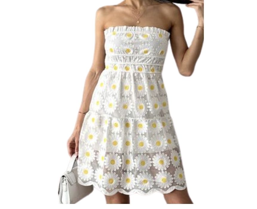 Daisy-embroidered-white-dress-1-1.jpg Daisy Embroidered White Dress - Image 1
