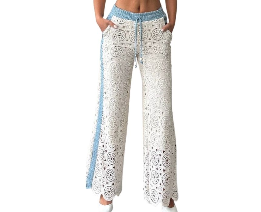 Denim-Lace-Pant-1-1.jpg Denim Lace Pant - Image 1
