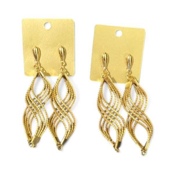 Infinity Capim Dourado Earrings, Gold