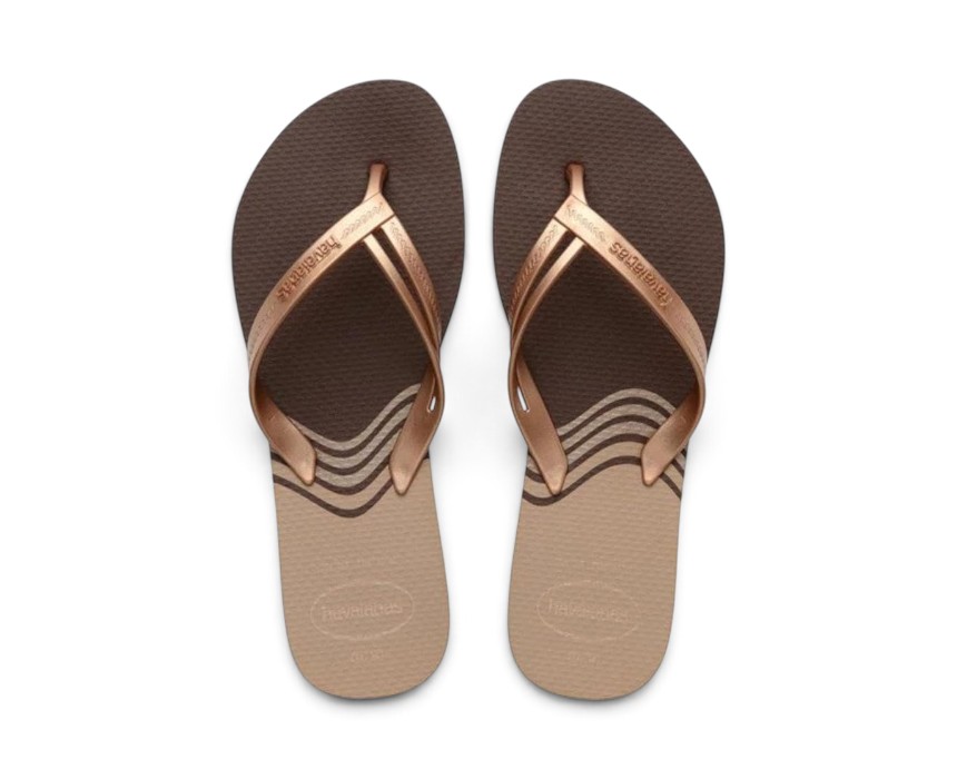 Elegance-prt-fc-1.jpg Coffee Brown Flip Flops, Women - Image 1