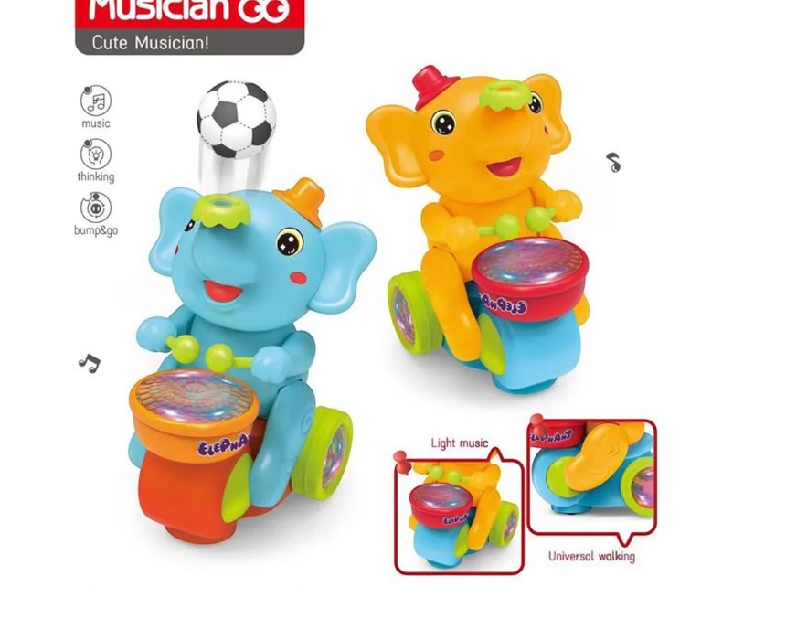 Elephant-Musician-toy-1.jpg Musical Elephant Light Up Toy - Image 1