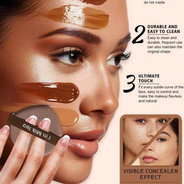 Makeup sponge v shape puff (5 pieces)