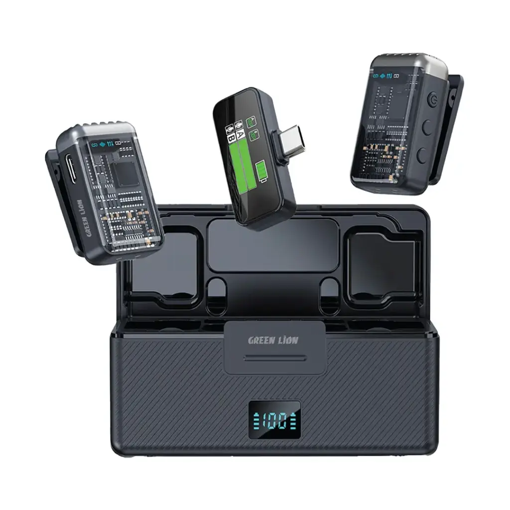 GNGM90XMICBK-Green-Lion-GM-90X-Type-C-Microphone-Black Green Lion GM-90X Type-C Microphone - Black