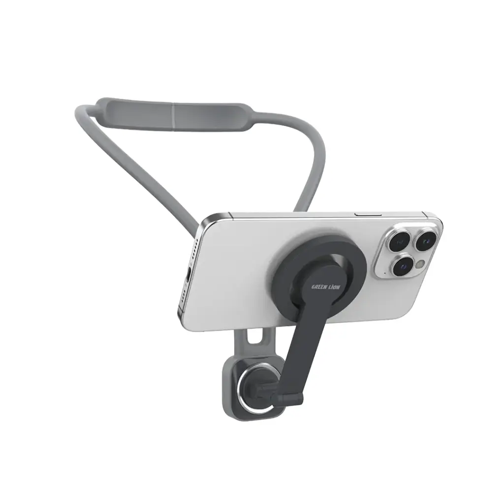 GNMGNCKHLGY-Green-Lion-MagSafe-Neck-Phone-Holder-Grey Green Lion MagSafe Neck Phone Holder - Grey