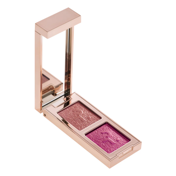 PATRICK TA Major Dimension Eye Illusion Eyeshadow Duo Color (I'm With Her - rose gold sparkle)